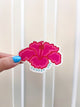 'Choose Joy' hand drawn Hibiscus Stickers 