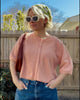 coral button up cardigan