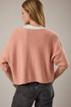 coral button up cardigan