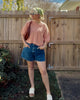 coral button up cardigan