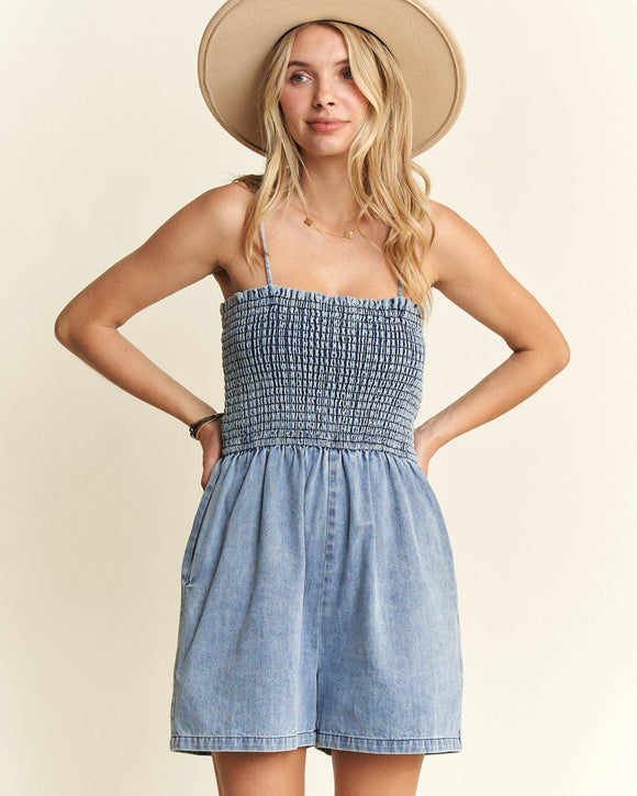denim romper