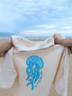  hand-drawn jellyfish boxy tee