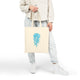  hand-drawn jellyfish canvas tote bag