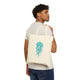  hand-drawn jellyfish canvas tote bag
