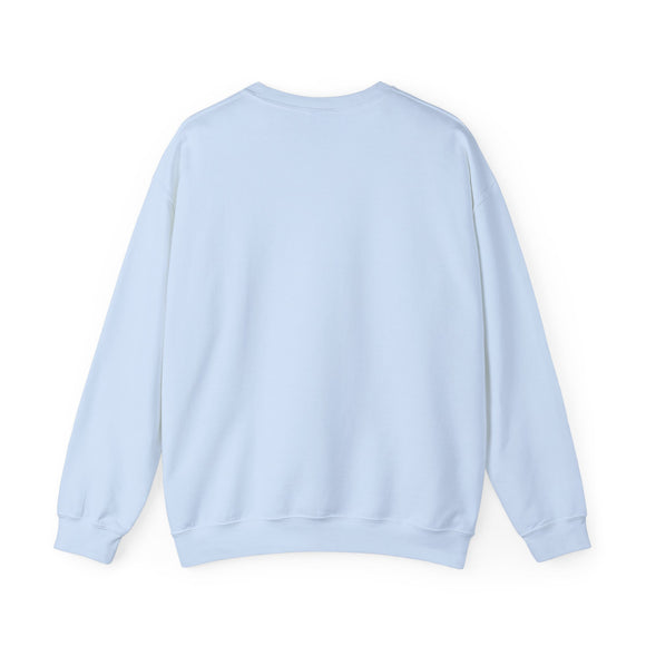 Light blue sweatshirt on a white background