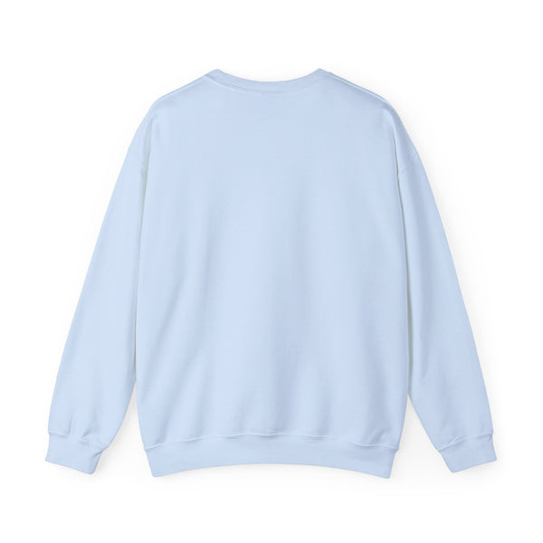 Light blue sweatshirt on a white background