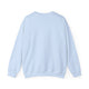 Light blue sweatshirt on a white background